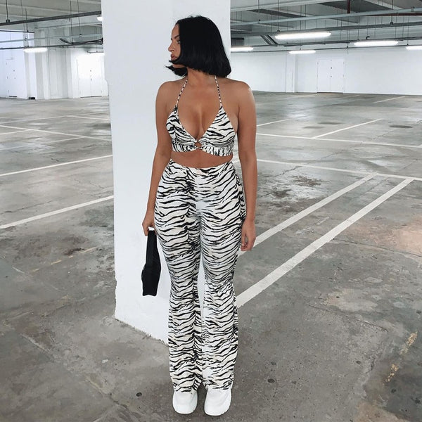 Zebra Print Two Piece Set