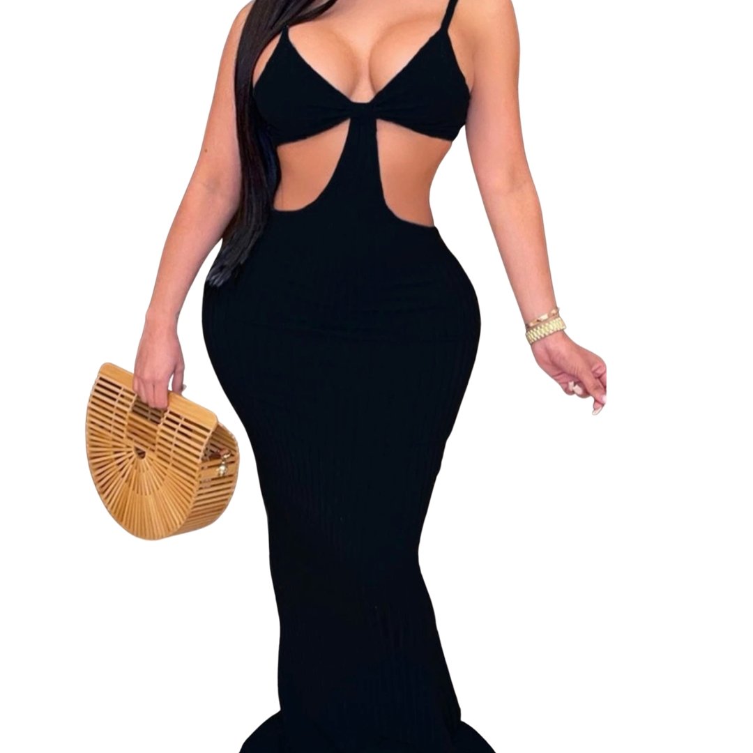 Black Long Dress - ElaCo