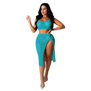 Light Blue Beachwear Set - ElaCo