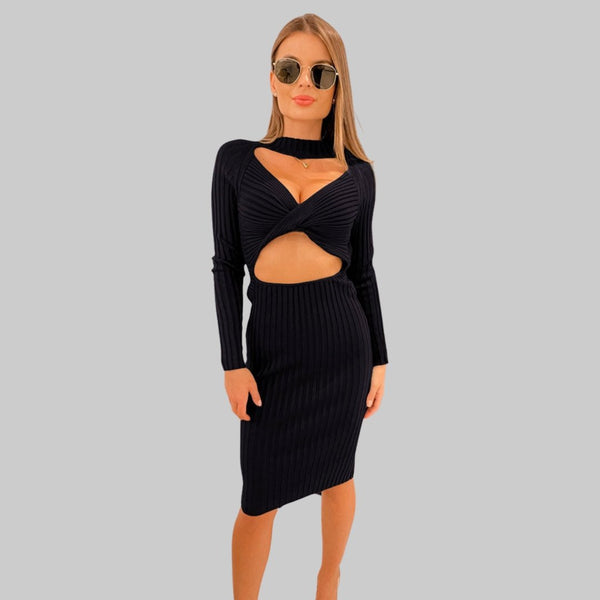 Long Sleeve Long Dress -ElaCo