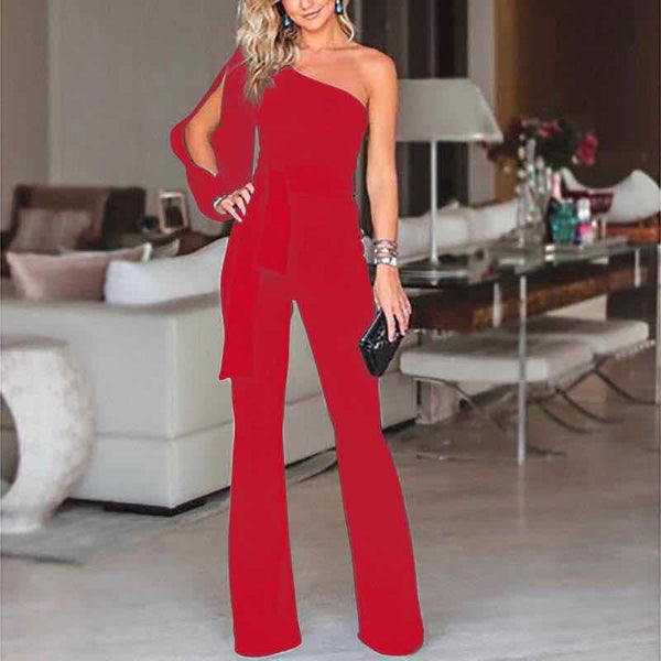 One Shoulder Jumpsuit