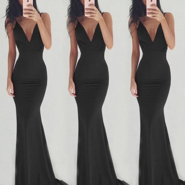 Spaghetti Long Dress ElaCo